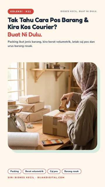 Kulit Tak Tahu Cara Pos Barang & Kira Kos Courier? Buat Ni Dulu.