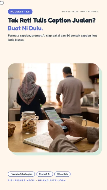 Kulit Tak Reti Tulis Caption Jualan? Buat Ni Dulu.