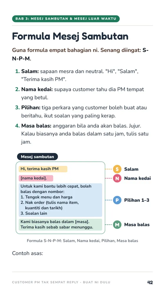 Formula Mesej Sambutan
